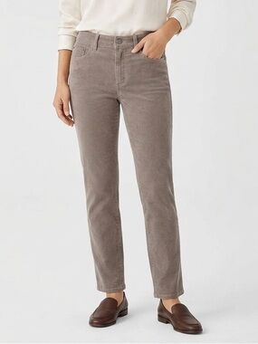 Eileen Fisher Corduroy Pants in Taupe PS